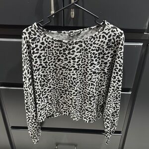 Leopard Print Long Sleeve Top